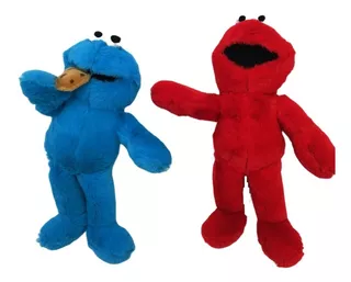 Peluche De Elmo Y Come Galletas Pachoncito Y Abrazable 30cm