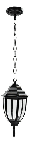 Farol Colgante Exterior Clásico Kleiman Les-002 100w Negro