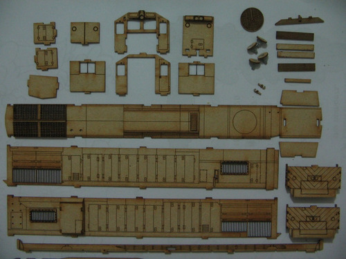 Imagen 6 de 7 de Nico Locomotora G-22 Kit Fibrofacil H0 (mnl 36)