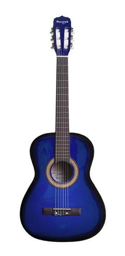 Guitarra Clásica Vizcaya Arcg34 3/4 Color Azul