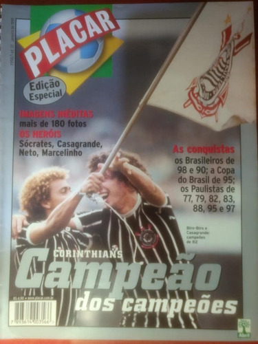 Revista Placar Especial Corinthians Campeão Dos Campeões 