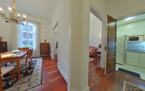 Excelente Piso Amoblado Con Dos Habitaciones. Recoleta