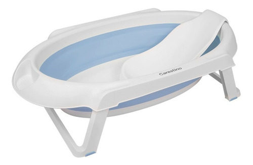 Bañera Plegable Con Soporte Celeste Carestino
