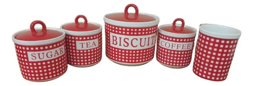Potes- Envases - Recipientes - Tarros Para Cocina - Ceramica (Usado)