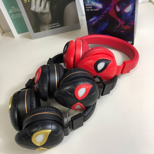 Auriculares Inalambricos Headphone Stereo Fm Hombre Araña Surtidos