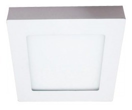 Panel Led Fat 6w Sobreponer Cuadrado Blanco Ambos Tonos