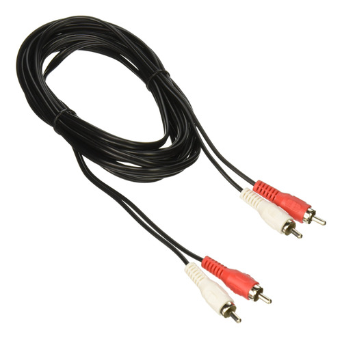 12 Ft 2 Rca Plug Cable Black