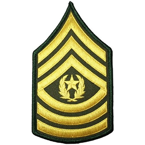 U.s. Army Sergeant E-9 Major Rank Stripe Army Uniform C...