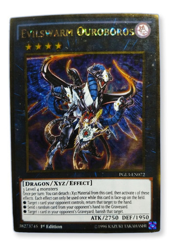 Yugi-oh! Evilswarm Ouroboros Pgl3-en072 Gold