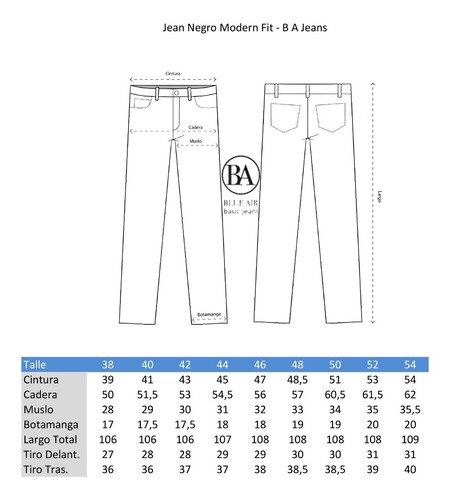 Imagen 2 de 4 de Jean Chupin Hombre - Blue Air Jeans