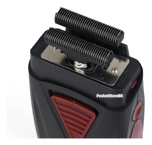 Máquina Shaver Kemei Barbeador Sem Fio 2 Lâminas Km-l3381