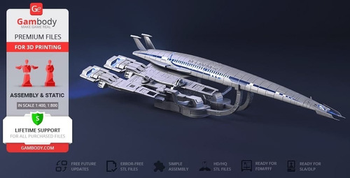  Archivo Stl Impresión 3d - Mass Effect Normandy Sr2 Gambody