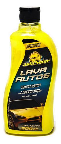 Shampoo Lava Autos Autoshine Alto Brilho 500ml Limpeza Carro