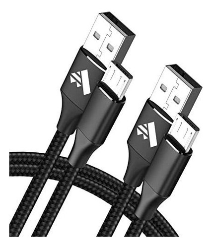 Cable Micro Usb  Cable De Carga Android De 3 Pies  Paquete D