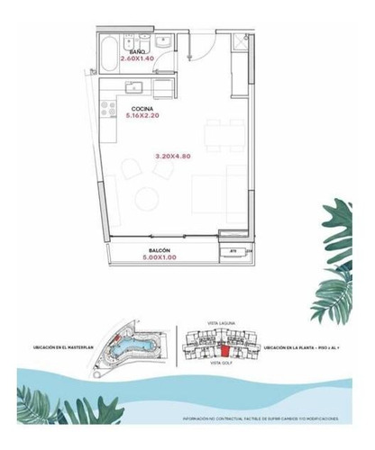 Imagen 2 de 7 de Oportunidad Preventa, Venta Estudio Con Vista Al Golf