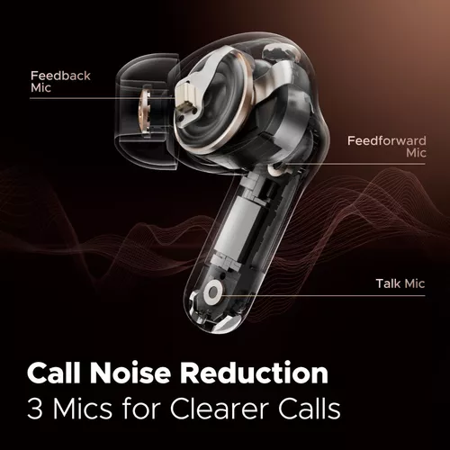 Auriculares in-ear gamer inalámbricos Soundpeats TWS Capsule 3 Pro  Soundpeats ANC Hybrid Active Cancelamento de