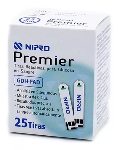 Nipro Kit Medidor De Glucosa | 2 Frascos De Tiras 50c.u. | 1 Caja De  Lancetas | Blanco