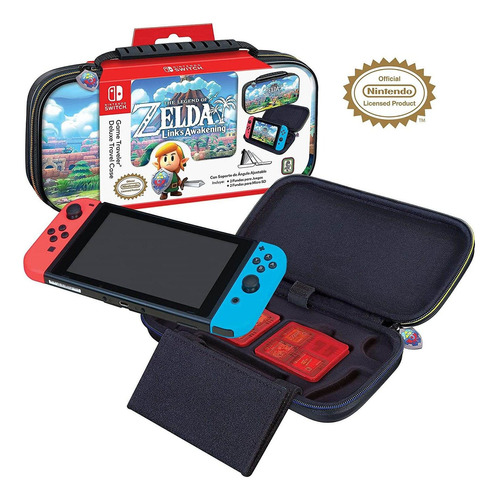 Estojo Mochila Game Traveler Switch - Rojo-transparente