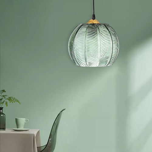 Lámpara Colgante De Cristal Moderna Pantalla 15cm