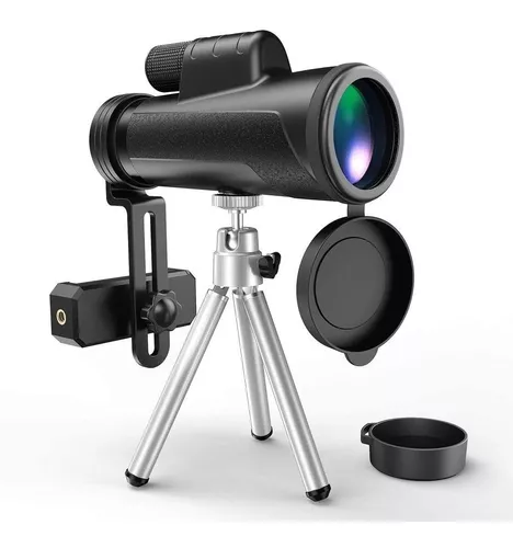 Telescopio monocular monocular de alta potencia de 12 x 50, telescopio para  adultos y niños con trípode y soporte para teléfono móvil para observar