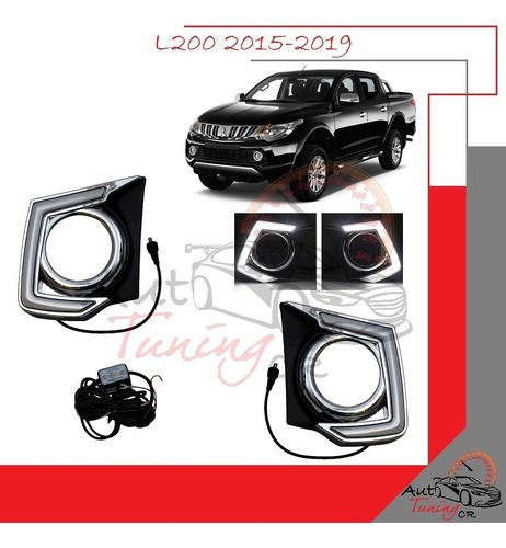 Cobertores Led Drl Mitsubishi L200 2015-2019