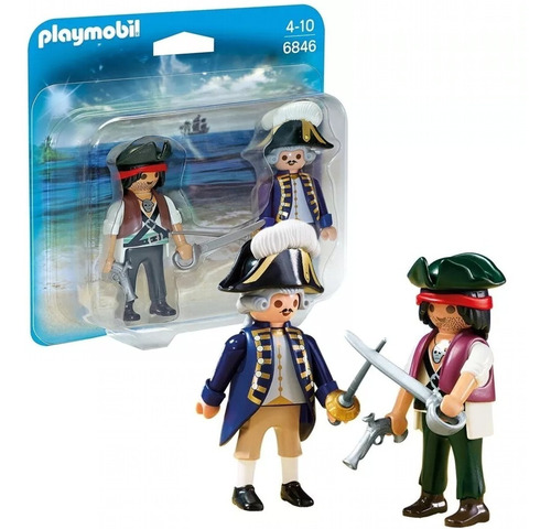 Playmobil Clasico Set Duo 2 Figuras Piratas Con Accesorios