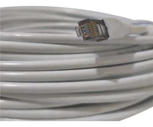 Cable Ethernet Cat 6 Exterior Blindado De 30 Metros Gigabit
