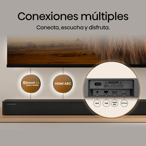 Soundbar 240w H2100 Negro Negro 45 Hz - 20 Khz