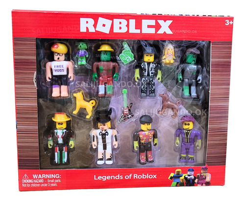 Set X 8 Muñecos Roblox 7cm Caja Personajes Con Accesorios 