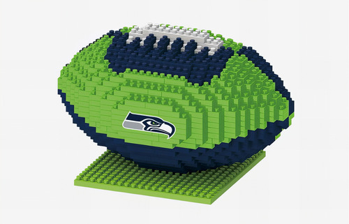 Mini Balón 3d Set Bloques De Construcción 728pz Nfl Seahawks
