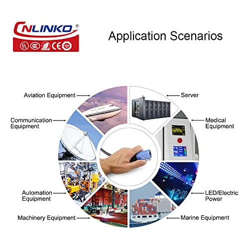 Conector Impermeable Industrial Cnlinko Lp-20 Ip67 Circular