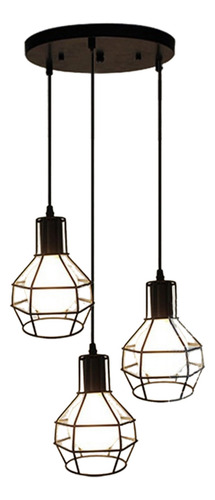Lámpara De Techo Vintage, Iluminación De Candelabro Industri