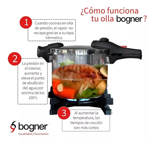 Olla de Presión 8 Lts Bogner