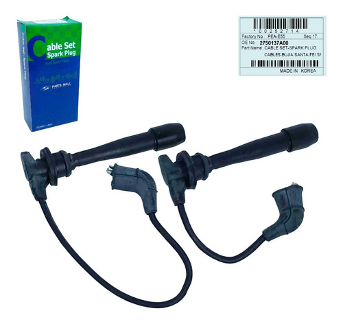 Imagen 8 de 10 de Cables Bujias Santa Fe Gold 2.7 2001 2002 2003 Original