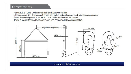 Percha De Rescate Para Espacios Confinados X-urban
