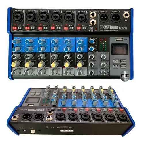 Consola Mixer Moon Mse8 Fx Usb Bluetooth Rec Interfaz