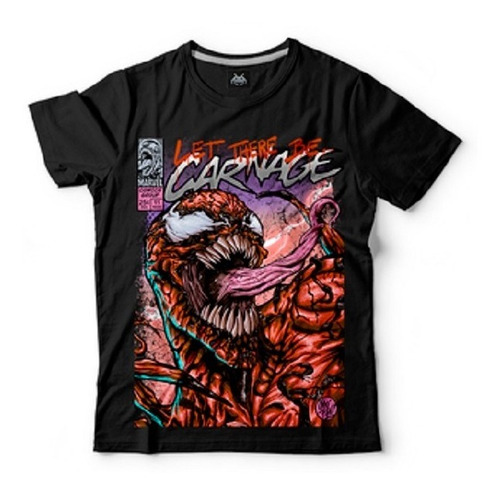 Remera Carnage Venom Marvel Serigrafia Algodon Peinado