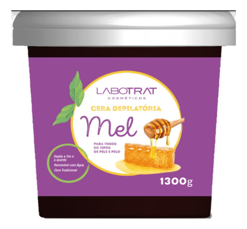 Cera Depilação Mel 1,3kg Labotrat