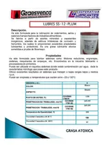 Comprar Grasa Grado Alimenticio Lubres Ss-12-plum X 3,3 Kg. Galon