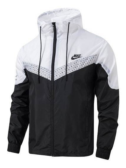 casaco nike preto e branco