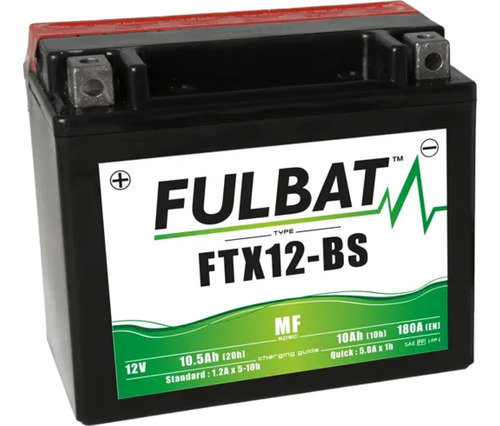 Bateria De Moto Ytx12-bs / Btx12-bs / Htx12-bs 12v 10ah