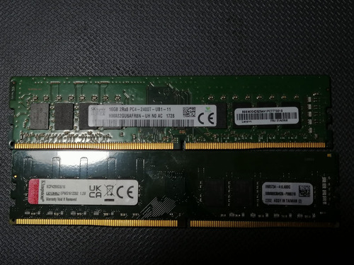 Memoria Ram Ddr4 2400t 16gb Computador De Escritorio Usada