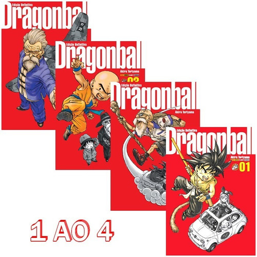 Dragon Ball Edição Definitiva 1 Ao 4 Capa Dura! Mangá Panini