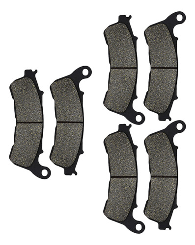 3 Pares De Pastillas De Freno Para Honda Cbf1000a A8/s/t