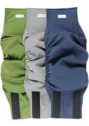 Pack De 3 Pañales Lavables Para Perro Grande Talla Xl 