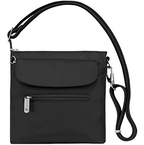 Mini Bolso De Hombro Clásico Antirrobo Travelon, Negro, Tall