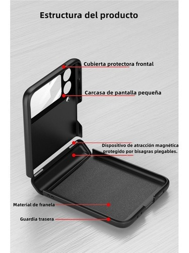 Carcasa Magnética Y Plegable Para Samsung Z Flip 4