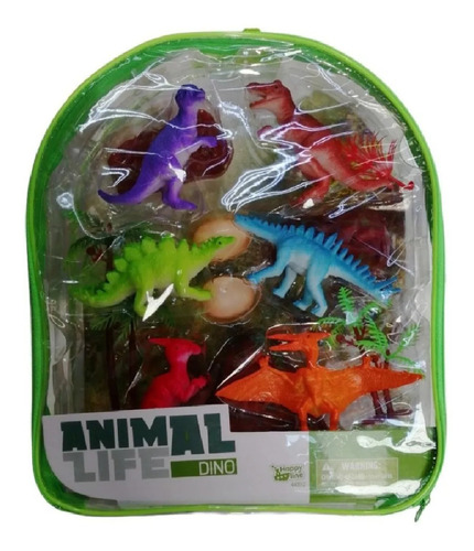 Animal Life Set X6 Dinosaurios + Accesorios Ik0119 Mundotoys