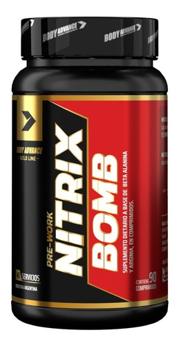 Nitrix Bomb - Arginina + Beta Alanina, Pre-work Body Advance