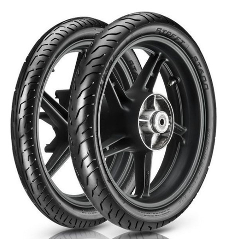 Kit Pneu 100/90-18 + 80-100-18 St600 Factor 125 Fazer 150